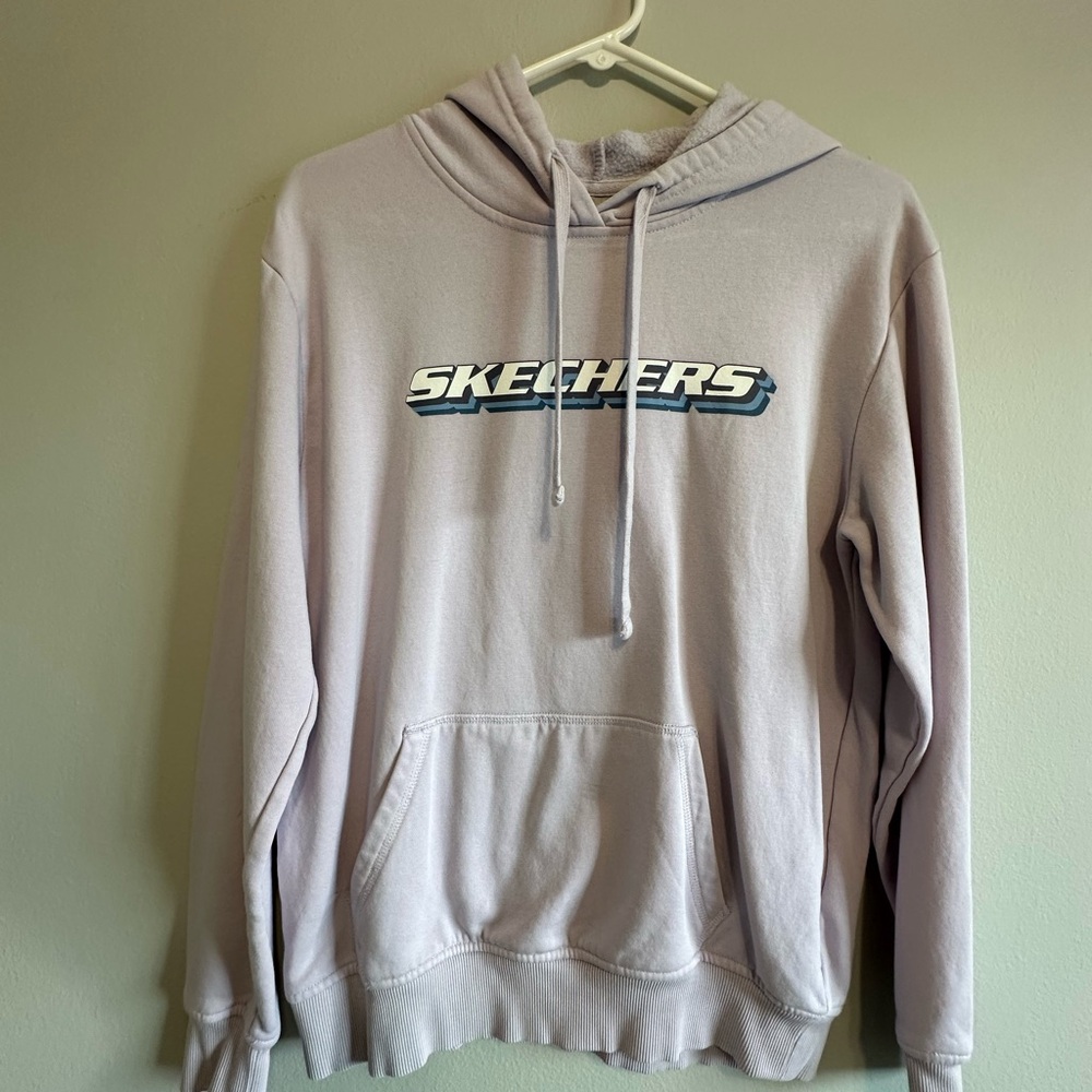 Skechers Purple Sweatshirt Hoodie Vibrant Style